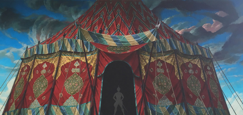 Set design by Marshall Pynkoski e Gerard Gauci